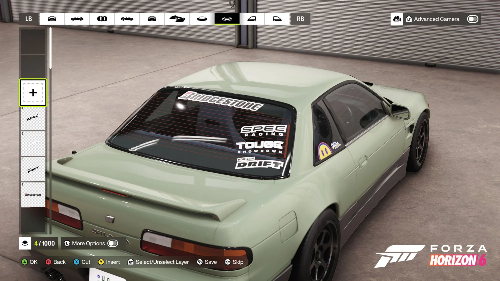 Forza Horizon 6 car customization and livery editor