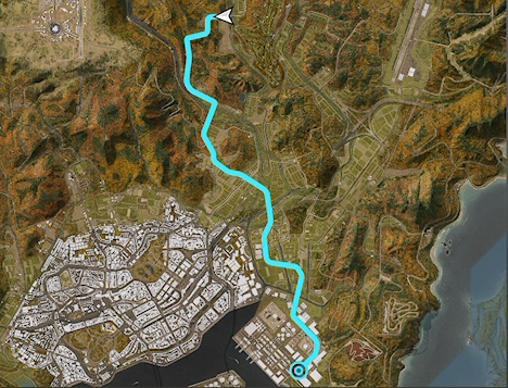 Cedar Run Street Race track layout