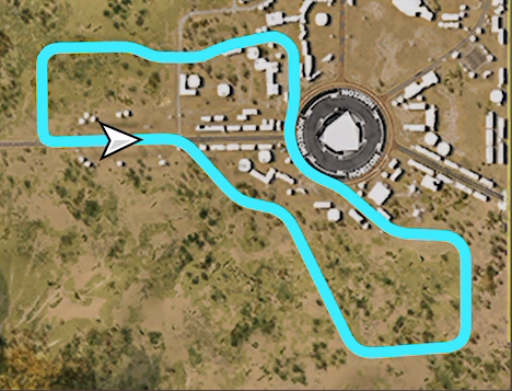 Chiheisen Scramble track layout