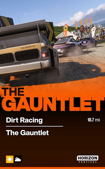The Gauntlet race details