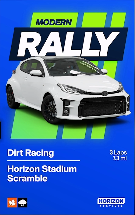 Horizon Stadium Scramble race details