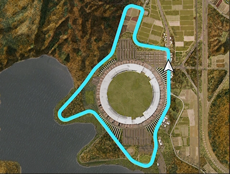 Horizon Stadium Scramble track layout