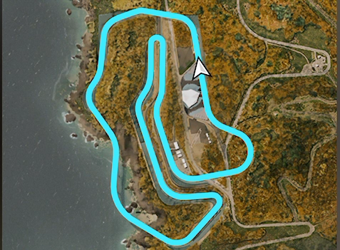 Legend Island Circuit track layout