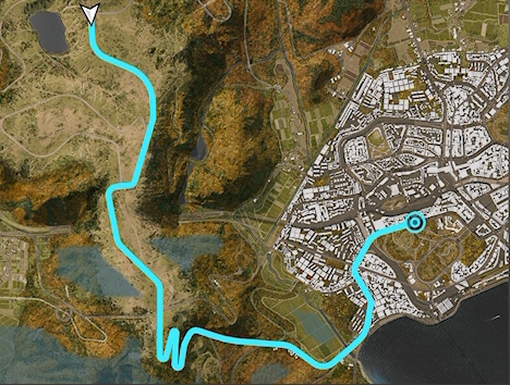 Minami Chase Street Race track layout