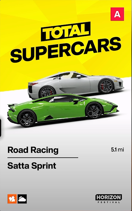 Satta Sprint race details