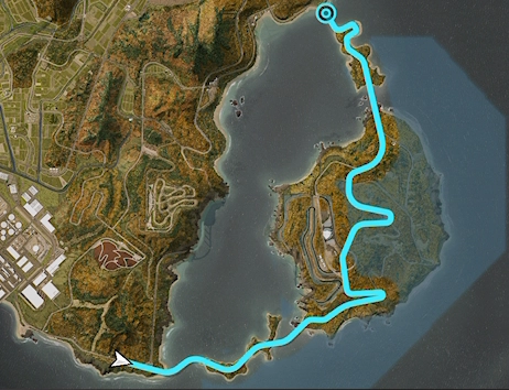 Seaside Park Sprint track layout