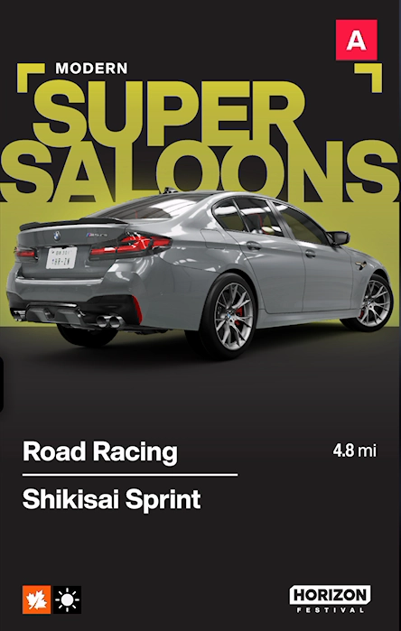 Shikisai Sprint race details