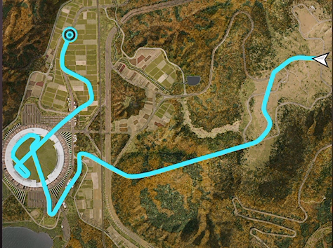 Shimanoyama Cross Country track layout