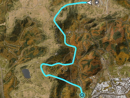 Temple Cross Country track layout