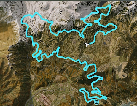 The Gauntlet track layout