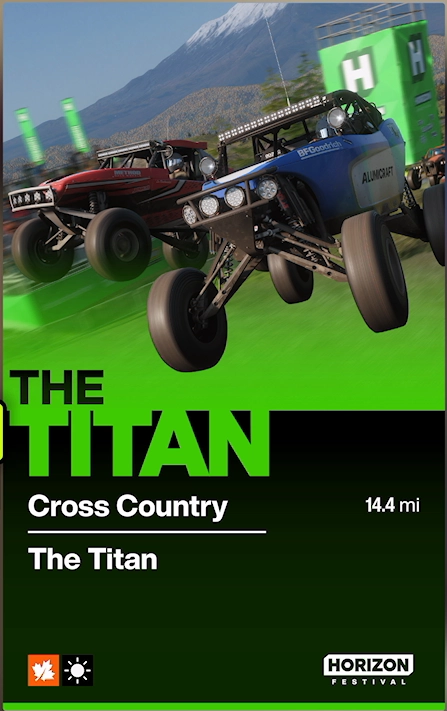 The Titan race details