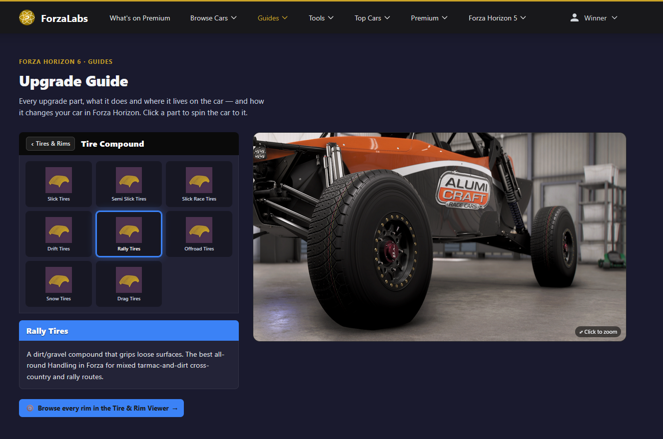 Tire & Rim Viewer - Every rim, on the car